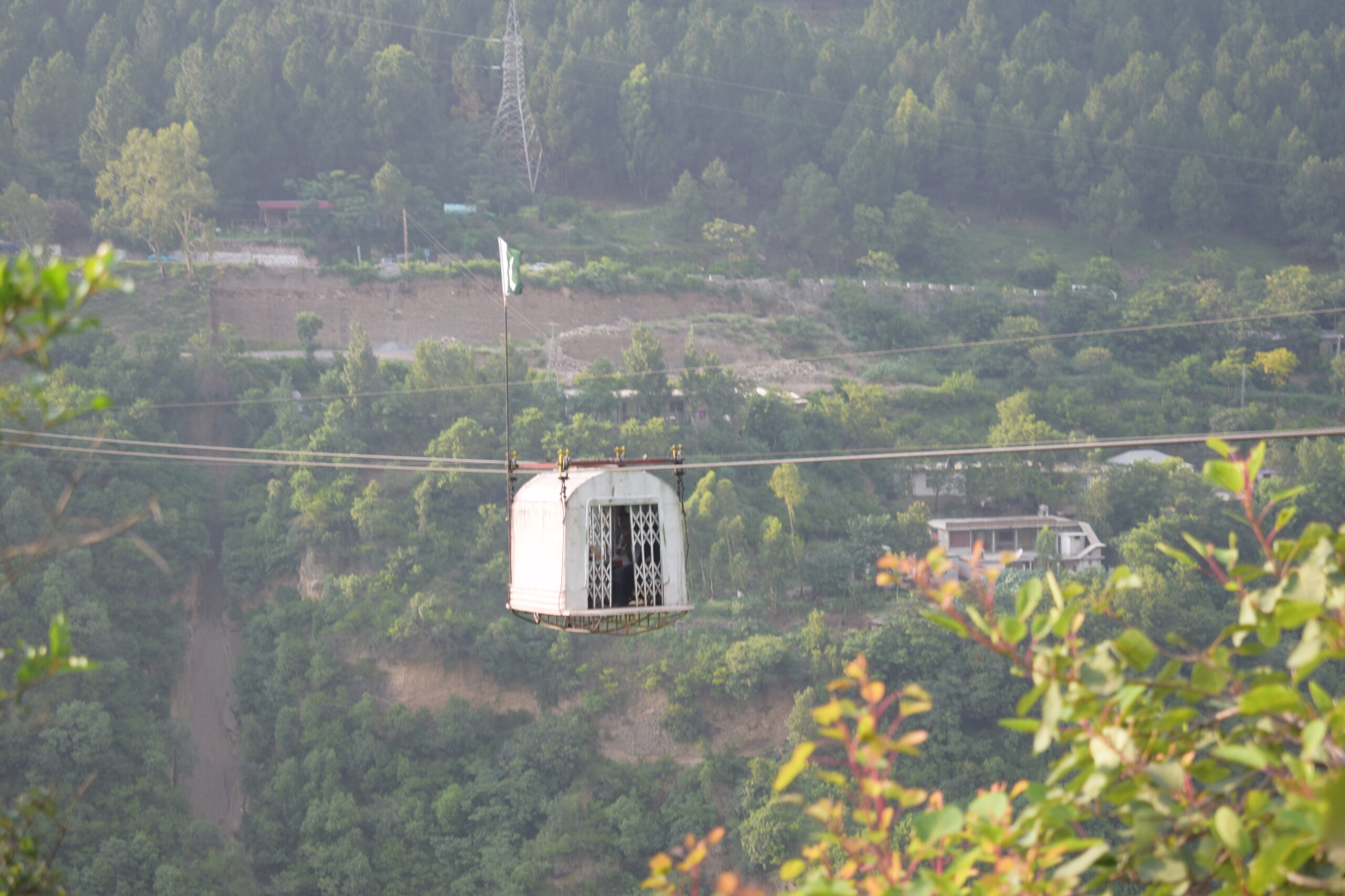 Thai Chair Lift or Zipline Cabin near Dhamtour Abbottabad on Nathia Gali road Thai Chair Lift or Zipline Cabin near Dhamtour Abbottabad on Nathia Gali road